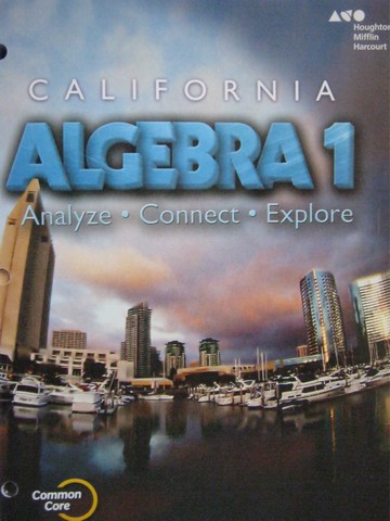 (image for) California Algebra 1 Analyze Connect Explore (CA)(P) by Burger, - Click Image to Close