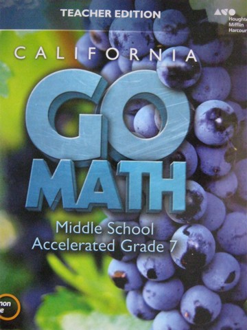 (image for) California Go Math Middle School Accelerated 7 TE (TE)(H)