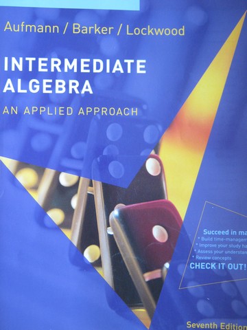 (image for) Intermediate Algebra 7th Edition Student Support Edition (P)