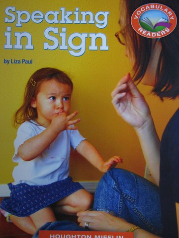 (image for) Vocabulary Readers 2 Speaking in Sign (P) by Liza Paul