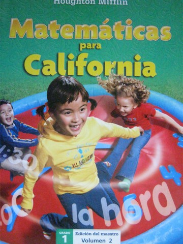 (image for) HM Matematicas para California 1 TE Volumen 2 (CA)(TE)(Spiral)