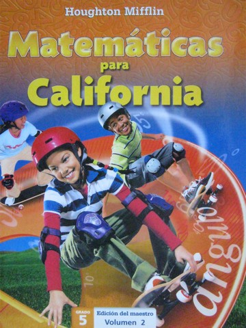 (image for) HM Matematicas para California 5 TE Volumen 2 (CA)(TE)(Spiral)