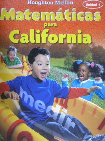 (image for) Matematicas para California 2 Spanish Multi Volume Set (CA)(Pk)