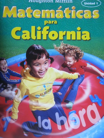 (image for) Matematicas para California 1 Spanish Multi Volume Set (CA)(Pk)