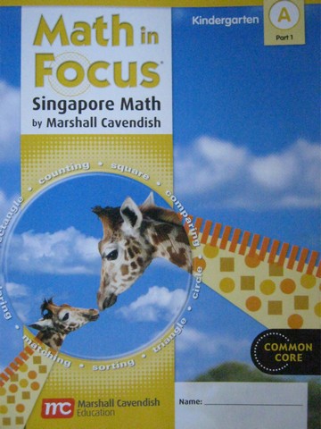 (image for) Math in Focus KA Part 1 Common Core (P) by Pamela Sharpe