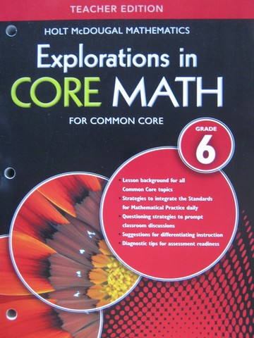 (image for) Explorations in Core Math for Common Core 6 TE (TE)(P)