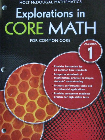 (image for) Explorations in Core Math for Common Core Algebra 1 (P) - Click Image to Close