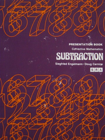 (image for) Corrective Mathematics Subtraction PB (TE)(Spiral) by Engelmann,