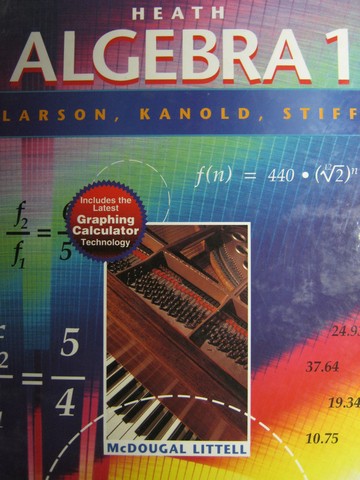 (image for) Heath Algebra 1 California Edition (CA)(H) by Larson, Kanold,