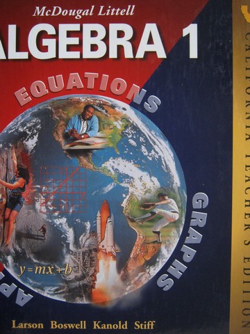 (image for) Algebra 1 Equations Graphs Applications TE (CA)(TE)(H)