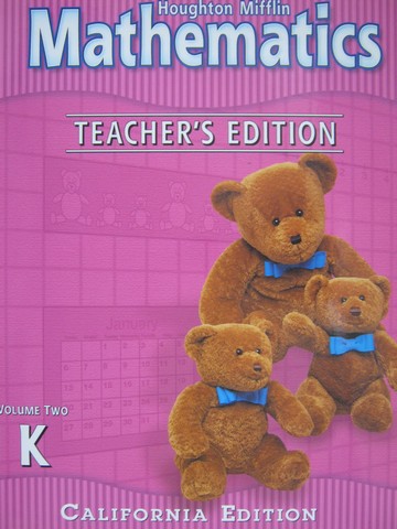 (image for) HM Mathematics K California TE Volume 2 (CA)(TE)(Spiral)