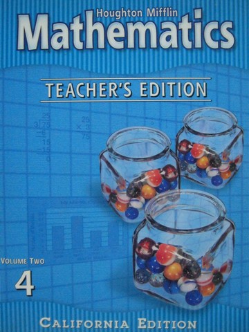 (image for) HM Mathematics 4 California TE Volume 2 (CA)(TE)(Spiral)