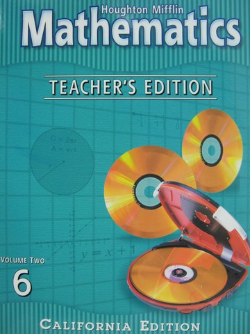 (image for) HM Mathematics 6 California TE Volume 2 (CA)(TE)(Spiral)