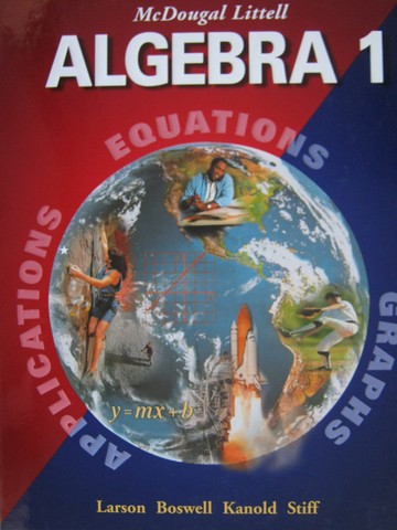 (image for) Algebra 1 Applications Equations Graphs (H) by Larson, Boswell,