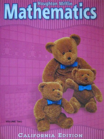 (image for) HM Mathematics K Volume 2 California Edition (CA)(P) by Greenes,
