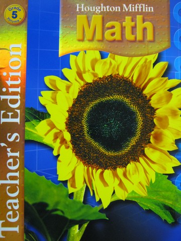 (image for) Math 5 TE Volume 1 (TE)(Spiral) by Greenes, Larson, Leiva,