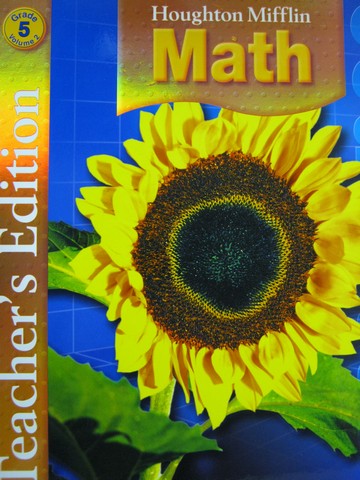 (image for) Math 5 TE Volume 2 (TE)(Spiral) by Greenes, Larson, Leiva,