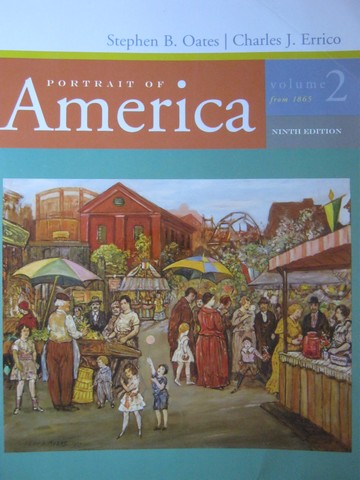 (image for) Portrait of America 9th Edition Volume 2 from 1865 (P) by Oates,
