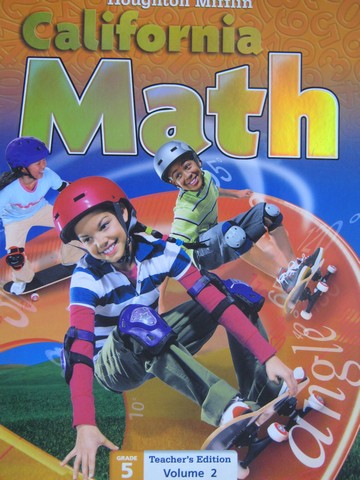 (image for) California Math 5 TE Volume 2 (CA)(TE)(Spiral) by Hill, Larson,