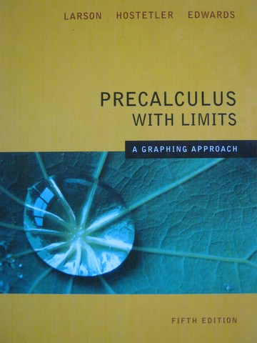 (image for) Precalculus with Limits 5e (H) by Larson, Hostetler, & Edwards