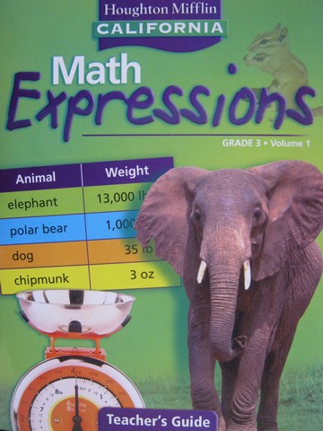 (image for) California Math Expressions 3 TG Volume 1 (CA)(TE)(Spiral)