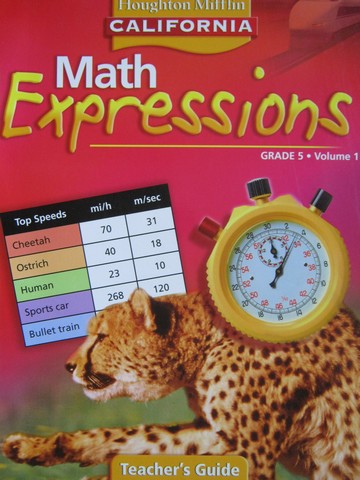 (image for) California Math Expressions 5 TG Volume 1 (CA)(TE)(Spiral)