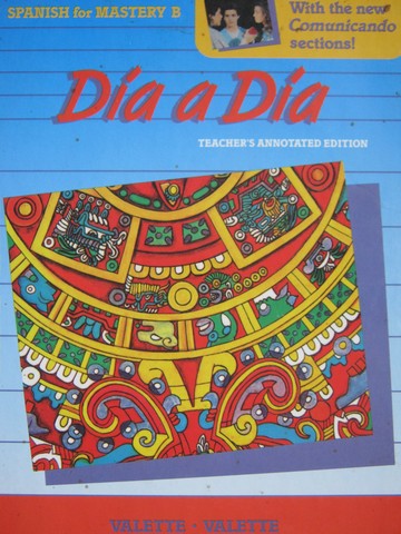 (image for) Spanish for Mastery B Dia a Dia TAE (TE)(H) by Valette & Valette