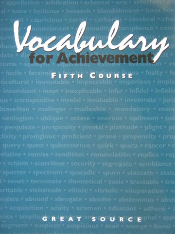 (image for) Vocabulary for Achievement 5th Course 11 (P) by Richek, McRae,