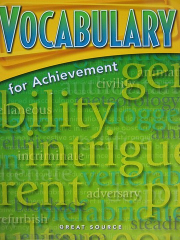 (image for) Vocabulary for Achievement 2nd Course (P) by Margaret Ann Richek