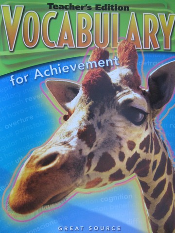 (image for) Vocabulary for Achievement 3rd Course 9 TE (TE)(P)