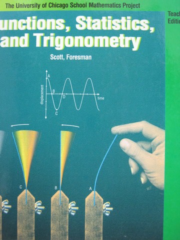 (image for) UCSMP Functions Statistics & Trigonometry TE (TE)(H) by Schultz,