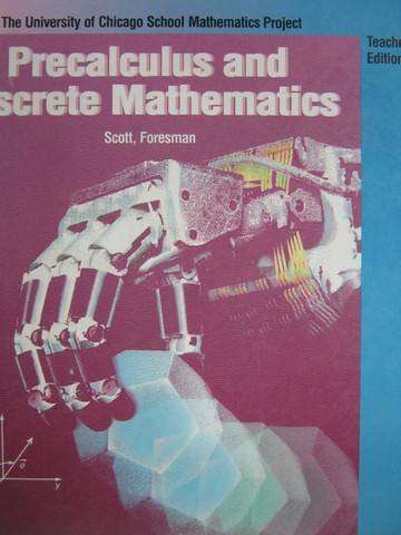 (image for) UCSMP Precalculus & Discrete Mathematics TE (TE)(H)