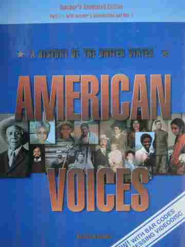 (image for) American Voices A History of the United States TAE Part 1 (H)