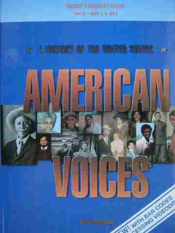 (image for) American Voices A History of the United States TAE Part 3 (H)