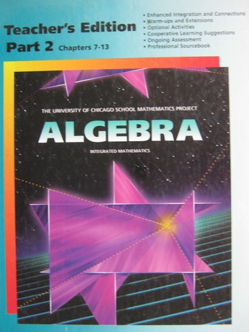 (image for) UCSMP Algebra 2nd Edition TE Part 2 (TE)(H) by McConnell,