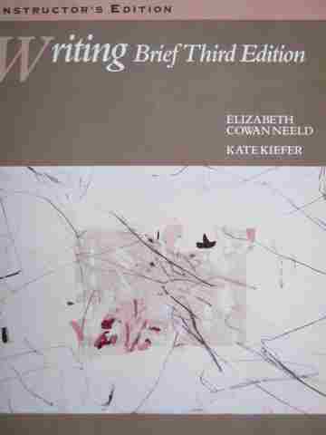 Writing Brief 3rd Edition IE (TE)(P) by Neeld & Kiefer (image for) Writing Brief 3rd Edition IE (TE)(P) by Neeld & Kiefer