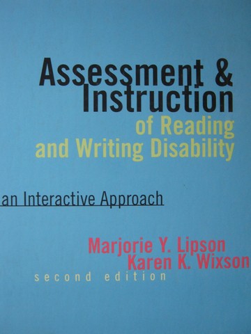 (image for) Assessment & Instruction of Reading & Writing 2nd Edition (H)