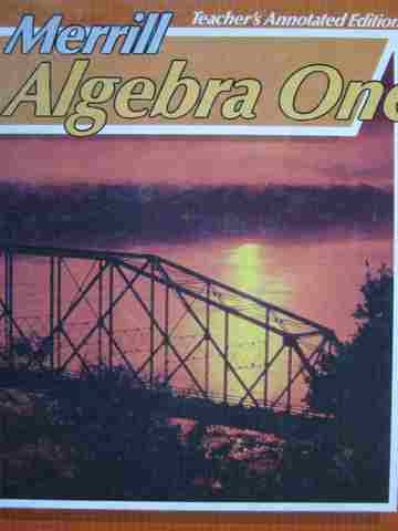 (image for) Merrill Algebra 1 TAE (TE)(H) by Foster, Rath, & Winters