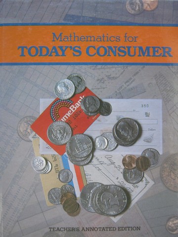 (image for) Mathematics for Today's Consumer TAE (TE)(H) by Price, Brame,