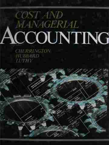 (image for) Cost & Managerial Accounting (H) by Cherrington, Hubbard,