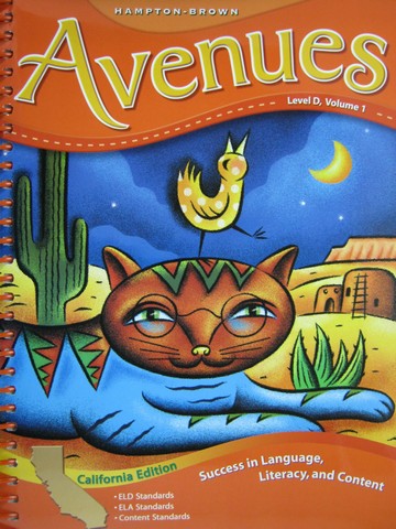 (image for) Avenues Level D TE Volume 1 (CA)(TE)(Spiral) by Schifini,