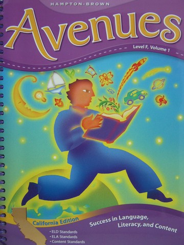 (image for) Avenues Level F TE Volume 1 (CA)(TE)(Spiral) by Schifini,