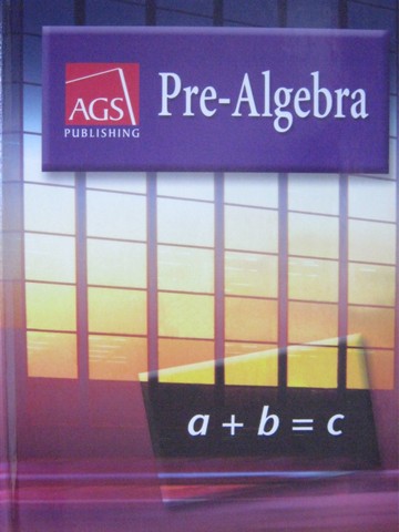 (image for) AGS Pre-Algebra (H) by Siegfried Haenisch