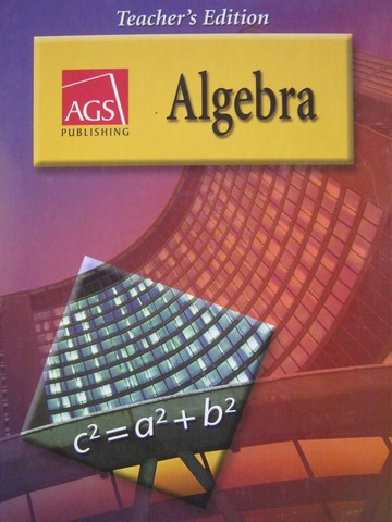 (image for) AGS Algebra TE (TE)(H) by Siegfried Haenisch - Click Image to Close