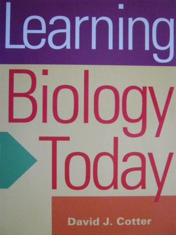 (image for) Learning Biology Today (P) by David J Cotter