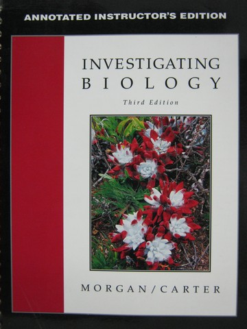 (image for) Investigating Biology 3rd Edition AIE (TE)(Spiral) by Morgan,