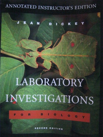 (image for) Laboratory Investigations for Biology 2e AIE (TE)(Spiral)