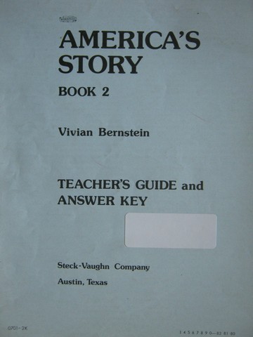 (image for) America's Story Book 2 TG (TE)(P) by Bernstein