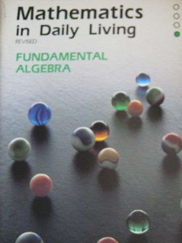 (image for) Mathematics in Daily Living Revised Fundamental Algebra (P)