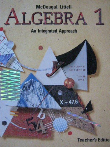 (image for) Algebra 1 An Integrated Approach TE (TE)(H) by Benson, Dodge,